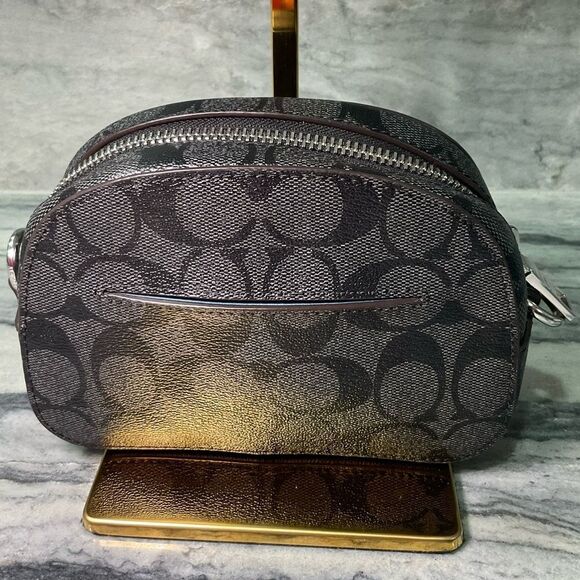 Coach Mini Serena Satchel In Signature Canvas With Horse And Sleigh - Picture 10 of 12